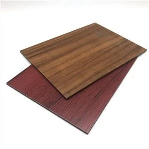 Lớp phủ PE Tấm nhôm tổng hợp màu bằng gỗ để trang trí trong nhà